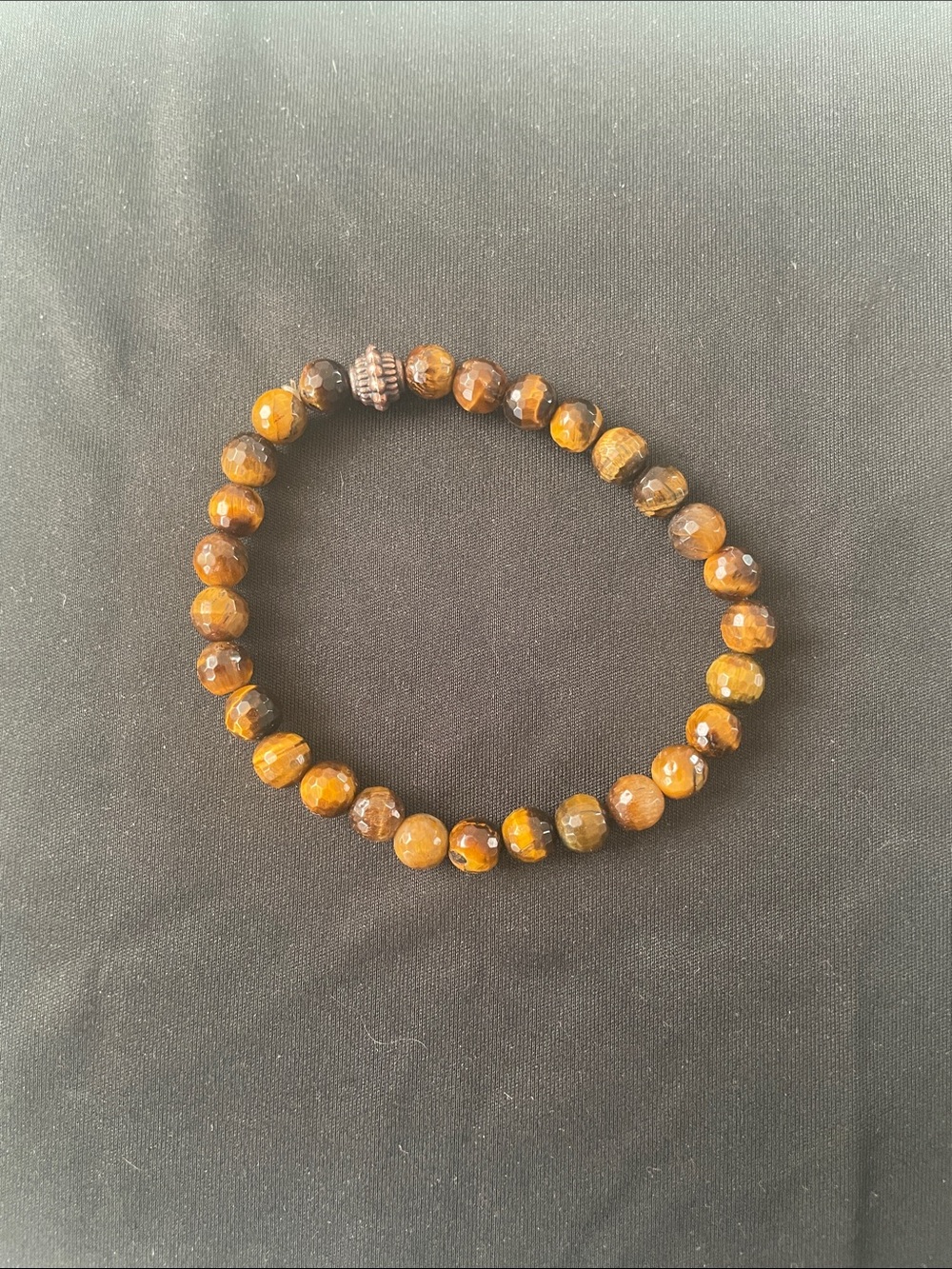 🌻 2 for $15 Beaded Tiger Eye Stretch Bracelet - Brown Stone